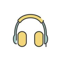 headphone icon vector