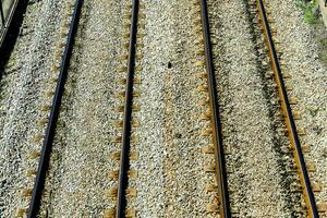 vista de las vías del tren foto