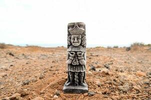 maya figurilla de cerca foto