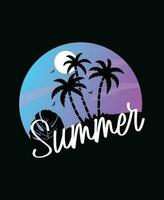 Summer t shirt template design. vector