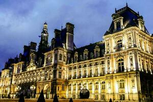 Close-up of scenic European buildings photo