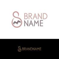 Initial S M Elegant Logo Design, Initial Signature Creative Template vector