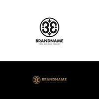 Initial B E 3 Elegant Artistic Logo Design, Initial Signature Creative Template vector