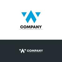 Initial W Elegant Logo Design, Initial Signature Creative Template vector