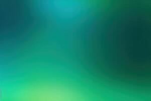 green abstract background with beautiful bokeh and rays of light. photo