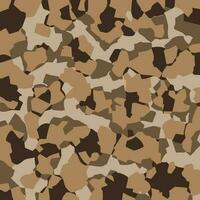 Camouflage abstract background graphic design, camo brown colors pattern seamless vector illustration