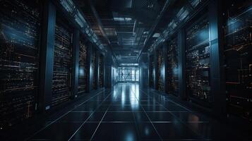 3d rendering abstract digital technology background. Network connection structure. Digital data visualization. photo