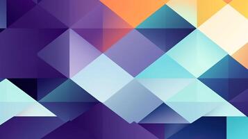 Abstract geometric background with colorful triangles. photo