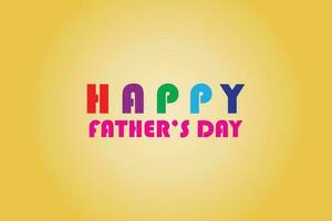 Father's day background,  In the center of the design, there is an illustration or a large, stylized text that says Happy Father's Day in bold and playful fonts. vector