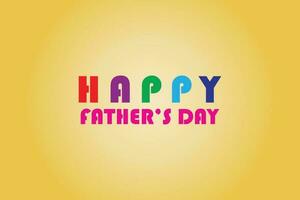 Father's day background,  In the center of the design, there is an illustration or a large, stylized text that says Happy Father's Day in bold and playful fonts. vector