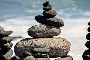 The Buddhist Traditional Stone Pyramids photo