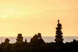 The Buddhist Traditional Stone Pyramids photo