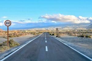 Scenic road view photo