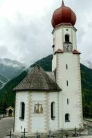 View with old church photo