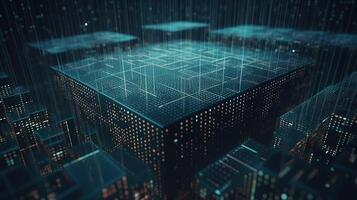 Futuristic technological background3D rendering,3D rendering of abstract technology concept. Futuristic cyberspace background,Abstract 3d rendering of data processing. Futuristic technol. photo