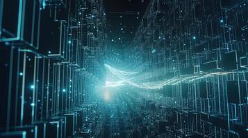 Futuristic technological background3D rendering,3D rendering of abstract technology concept. Futuristic cyberspace background,Abstract 3d rendering of data processing. Futuristic technol. photo