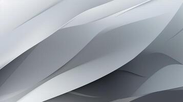 abstract background with smooth lines in gray colors, 3d illustration. photo