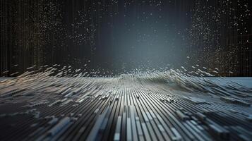3d rendering abstract digital technology background. Network connection structure. Digital data visualization. photo