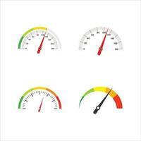 Speedometer scale set vector