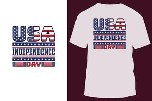 Estados Unidos independencia día camiseta diseño vector