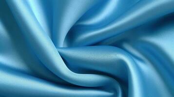 Smooth elegant blue silk or satin luxury cloth texture can use as abstract background photo