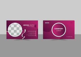 Business card design template design vector