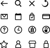 User Interface Icons vector