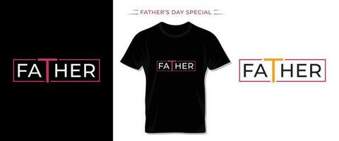 Father's day special keyword typography t shirt template and lettering design. vector