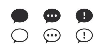 Chat notify icons. Message icons. Chat Message Bubbles. Vector scalable graphics