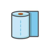 pañuelo de papel rodar icono diseño vector