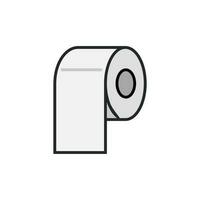 pañuelo de papel rodar icono diseño vector