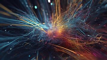 3d rendering abstract digital technology background. Network connection structure. Digital data visualization. photo