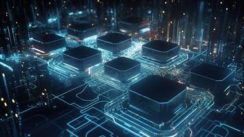 Futuristic technological background3D rendering,3D rendering of abstract technology concept. Futuristic cyberspace background,Abstract 3d rendering of data processing. Futuristic technol. photo