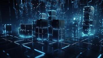 Futuristic technological background3D rendering,3D rendering of abstract technology concept. Futuristic cyberspace background,Abstract 3d rendering of data processing. Futuristic technol. photo