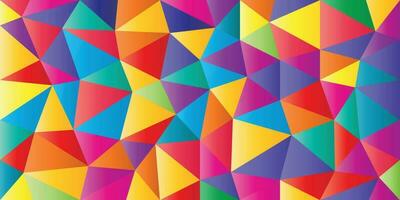 Special background of colored triangles vector