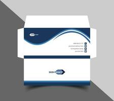 Corporate envelope template or envelope design vector