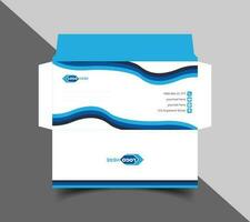 Corporate envelope template or envelope design vector