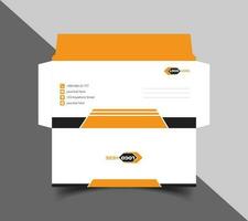 Corporate envelope template or envelope design vector