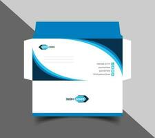 Corporate envelope template or envelope design vector