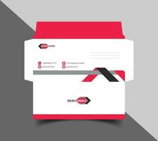 Corporate envelope template or envelope design vector