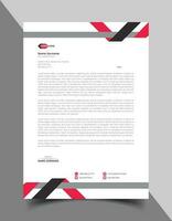 Professional and modern corporate letterhead design or letterhead template vector