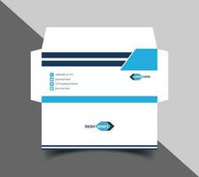 Corporate envelope template or envelope design vector