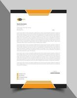 Professional and modern corporate letterhead design or letterhead template vector