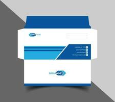 Corporate envelope template or envelope design vector