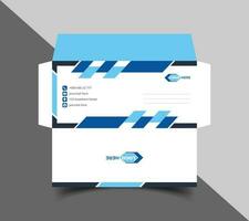 Corporate envelope template or envelope design vector