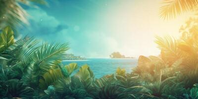 Magic tropical background. Illustration photo