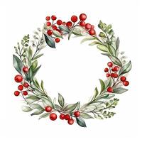 Watercolor Christmas background. Illustration photo