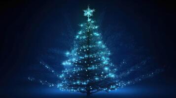 Christmas Magic tree background. Illustration photo