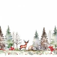 Watercolor Christmas background. Illustration photo