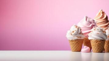 Sweet ice cream. Illustration photo